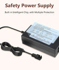 Heavy Duty 29V 2A Power Supply for Electric Recliners and Lift Chairs with LED Indicator Light, black AC/DC adapter with 7.2 ft cord.