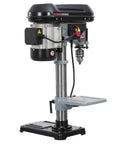 Heavy Duty Benchtop Drill Press Featuring A Spacious 10 Inch Chuck With 9 Adjustable Speeds And A Badass 5 Amp Motor showcasing the motor and chuck.