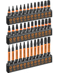 36 Piece Torx Bit Set With Tamper Resistant Security Star Bits T5 Through T40 In S2 Steel 1 Inch And Two Point Three Eight Inch Long