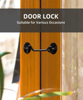 4 Inch Barn Door Latch Lock Hardware For Sliding Doors Rust Resistant Metal Gate Latch With Screws Privacy Hook Lock