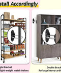 Heavy Duty Anti Tip Furniture Anchors Six Pack Kid Safe Wall Straps For Dresser Stability Earthquake Wall Mount Hardware Home Peace Of Mind Security Kit Black, showing installation options for shelves and cabinets.
