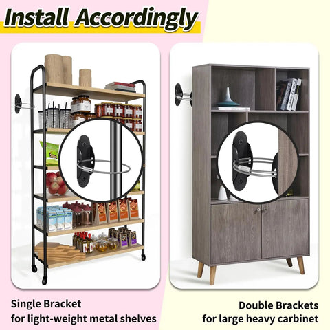 Heavy Duty Anti Tip Furniture Anchors Six Pack Kid Safe Wall Straps For Dresser Stability Earthquake Wall Mount Hardware Home Peace Of Mind Security Kit Black, showing installation options for shelves and cabinets.
