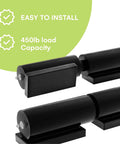 Close-up of 5 inch barrel 450 lb capacity heavy duty gate hinges for metal and retractable driveway gates, weldable stainless steel hardware.