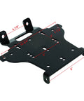 Honda TRX500 ATV Winch Mount For Foreman And Rubicon Fits 2000 To 3600 Lb Winches With 4 Hole And 2 Hole Mount Patterns Black Beefed Up Rugged Bracket For Hard Core Trail Riding