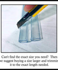 Cutting Clear PVC Piano Style Hinge 24 Inch No Screw Or Glue Required For Three Sixteenth Inch Material with utility knife