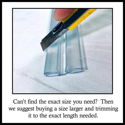 Cutting Clear PVC Piano Style Hinge 24 Inch No Screw Or Glue Required For Three Sixteenth Inch Material with utility knife