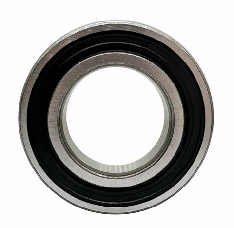 Front view of 6006-2RS deep groove ball bearing 30x55x13mm, double rubber sealed, for machinery and motors.