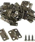 Bronze Mini Jewelry Box Hinges Set Of 60 With Screws For Diy Projects And Crafts On Wooden Boxes And Cases Antique Decorative Hinges