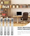 4 Pcs Stainless Steel Corner Brackets With Right Angle Design Countersunk Mounting Holes Beefy Build For Fixing Coffee Tables And Shelves
