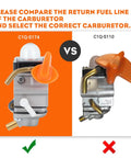 Comparison of FS90R Carburetor Upgrade For Trimmers Fits FS90R FS110R FS90 FS100RX FS110 90R 110R ZAMA C1Q S174 4180 120 0611 Compatible