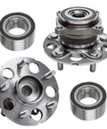 4WD 4Pc Wheel Bearing Hubs Kit For 2013 2014 2015 Acura RDX And 2012 2016 Honda CRV AWD Replacement Includes 2 Rear Wheel Bearings And Hubs And 2 Front Bearings