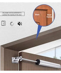 Automatic Door Closer With Adjustable Speed And Quiet Mute, Protective Holder, Pneumatic Soft Close System For Indoor Doors, Supports Up To 35Kg