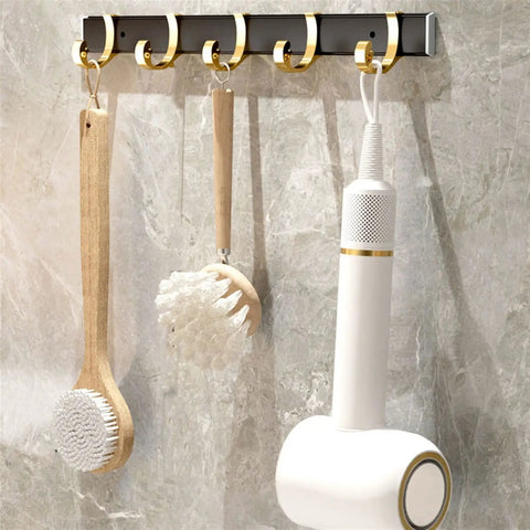 Sturdy Steel Wall Mounted Coat Rack Cool Fix For Your Hallway Or Living Room Easily Park Your Outerwear Totes And Keys To Keep Your Pad Spotless With Super Easy Everyday Storage with hanging brushes and tools.