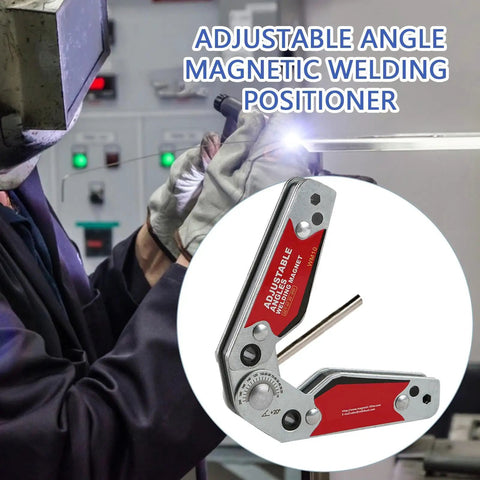 Premium Magnetic Welding Positioner Offering Slick 20 To 200 Degree Rotation and Tough Grip Lockup used for metal alignment.