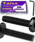 Heavy Duty Built To Last One Quarter By Twenty Threads Flat Head Socket Screws For Furniture Bolts Fully Threaded 304 Stainless Steel Black Zinc Plated Countersunk Connector Screws With Hex Spanner in package with hex spanner
