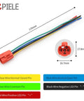 Wiring diagram for Momentary 16mm Push Button Switch With 12V Blue LED Angel Ring, featuring colored wires and label