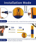 Dope Livestock Scratch Brush Set With 8 Screws For Cattle Horses Sheep And Pigs Back Grooming Massage Tool Yellow 2 Pack, installation mode