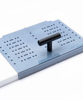 Cabinet Handle Template Tool For Drawer Knobs And Pulls shown with adjustable drill guide, ideal for precise alignment and easy drilling.