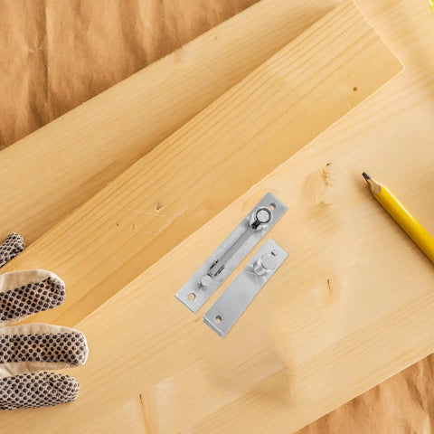 Heavy Duty Stainless Steel Pivot Door Hinges For Cabinets And Windows, 180-Degree Opening next to wooden board and pencil