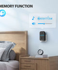 Wireless Doorbell With Pass Through Socket Dope IP66 Waterproof 1300 Ft Range Cordless Chime Unit in bedroom setup