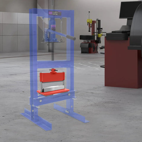 Top Shelf Press Brake Attachment For Hydraulic Press Badass Metal Bending Tool With 12 Ton Punch And On Point 90 Degree Fold For Up To 12 Inch Sheet Up To 3/16 Inch Thick Hefty Build For Any Home Or Pro Shop Red