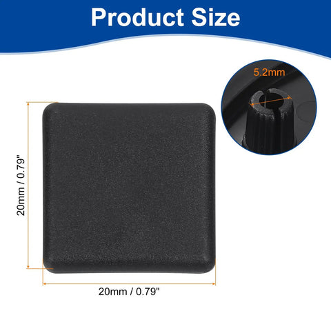 30 Pcs Nylon End Caps For 20x20mm T Slot Aluminum Profile 2020 European Standard Extrusion Plug For Trolleys, Fish Tanks, Storage Racks Black Durable, Easy Fit, Rust Resistant, Smooth Edges. 20mm nylon cap size