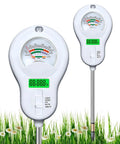 6 In 1 Soil Tester Kit With PH Moisture Light Temperature Humidity And Fertility Readouts Dual Screen Display in garden