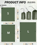Waterproof Camping Tarp Footprint Ground Cloth Shelter Rain Fly For Outdoor Gear 5x7 Ft Army Green size chart and bags