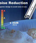 10 Pack 12 Inch Full Extension Drawer Slides With Ball Bearing, showing noise reduction feature near sleeping baby.