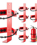 Four Pack Fire Extinguisher Mount Brackets Adjustable Heavy Duty Holder Holds 2.5 And 5 Lb Extinguishers