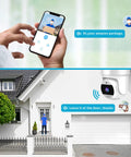 2K Outdoor Security Camera With 4MP HD Video And 360 Degree Pan Tilt Wireless 2.4G WiFi IP66 Weatherproof Motion Alerts image