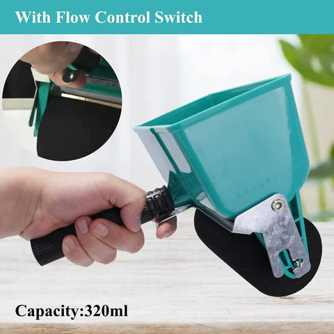 Heavy Duty Wood Glue Roller Applicator Featuring Smart Flow Control Dial for even glue distribution and quick joint prep.