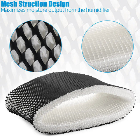 Close-up of Humidifier Filter D Replacement For Holmes Sunbeam Honeywell Humidifiers 2 Pack Huge Moisture Boost High Density Filter
