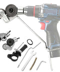 Pro Grade Heavy Duty Metal Nibbler Drill Attachment for electric drills with double cut tool and accessories