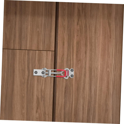 Beefy Heavy Duty Toggle Latch Clamps Set Adjustable Galvanized Iron Pull Latches With Buckle Joint For Doors Cabinets Lock Boxes And Metal Hasp Hardware High Capacity 360 Pounds on wood cabinet doors
