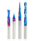 Spektra Extreme Tool Life Coated CNC Router Bit Pack For Sign Making And Engraving Four Piece Solid Carbide Bits