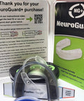 Mouthguard For Peak Performance And Jaw Protection, Reduces G Forces, Boosts Strength And Stamina packaging displayed with instructions
