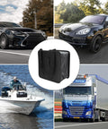 Foldable Car Trash Can Organizer, Hanging Waterproof Leakproof Storage Bag With Large Capacity in black Oxford fabric