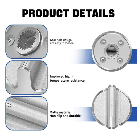 Product details of Whirlpool Compatible Gas Cooktop Knob Replacements 5 Pack Durable ABS And Steel With Center Reinforcement