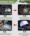 Installation steps for AC Blower Motor Replacement For Ford F-Series And Lincoln SUVs Front Brushless Direct Fit Unit Fits F150 2015-2024 And Super Duty 2017-2022 Expedition Navigator 2018-2024 Replace 700329 Ready To Install.