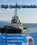 Heavy Duty Marine Grade 50 Amp Push Button Reset Circuit Breaker Built Like A Tank For Mercury Mercruiser Sterndrive And Inboard Motor on a boat.