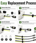 Fuel Line Repair Kit With Filter and Primer Bulb Grommets For Honda FG110K1ANT Small Engine Gasoline System Fixing Replacements Upkeep And Smooth Operation installation steps and parts
