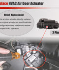 Chevy Impala HVAC Air Door Actuator Heater Blend Door Levers Direct Replacement Drop In 2004 To 2013 2 Pack installation view
