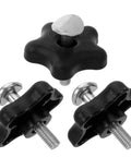 Durable 3 Pack Replacement Lawn Mower Handle Knobs And Bolts Kit With Comfortable Grip For Easy Yard Work And Quick Fixes On Almost Any Push Mower Or Tractor black handle knobs and bolts