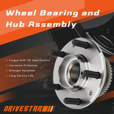 Rear Wheel Hub And Bearing Assembly For Ford Fusion 2006 To 2012 With Rear Wheel ABS So Your Ride Can Roll Smooth Again Also Fits Mercury Milan 2006 To 2011 Lincoln MKZ 2007 To 2012 Mazda 6 2003 To 2008 Lincoln Zephyr 2006 5 Lug Pair
