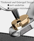Close-up of Leather Belt Hole Puncher Set With 3 Round Holes, 2 Flat Holes, And 1 Oval Hole, highlighting anti-oxidation design