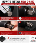 How to install Heavy Duty Impact Retaining Ring Kit With O Rings And Installation Tool For 1/2 And 3/8 Inch Impact Wrenches.