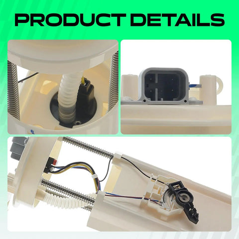 Heavy Duty Electric Fuel Pump Assembly With Sending Unit Direct Bolt On Replacement For Cadillac Deville Eldorado Seville V8 4.6L 4.9L 1994 1995 1996, detailed internal view.