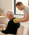 Using green Chest Percussion Cup For Adults Silicone Mucus Clearing Device For Home Use Suction Support Lung Percussion