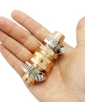 Heavy Duty 5/8 Inch Brass Hose Connector Repair Kit With Clamps, hand-held brass hose fittings with hose clamps